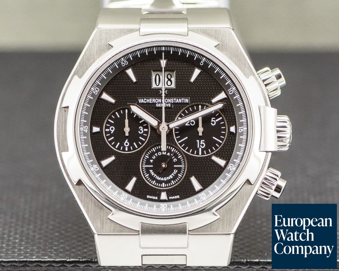 Image of Vacheron Constantin Overseas Chronograph Black Dial SS / SS 