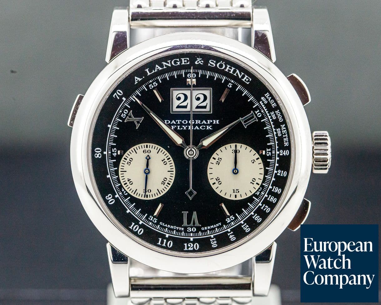 Image of A. Lange and Sohne 453.135 Platinum Flyback Datograph ORIGINAL PLATINUM BRACELET
