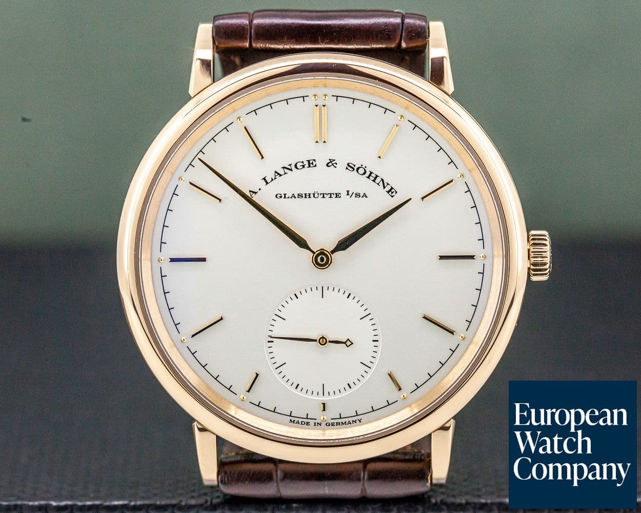 Image of A. Lange and Sohne Saxonia Automatik 18K Rose Gold / Silver Dial