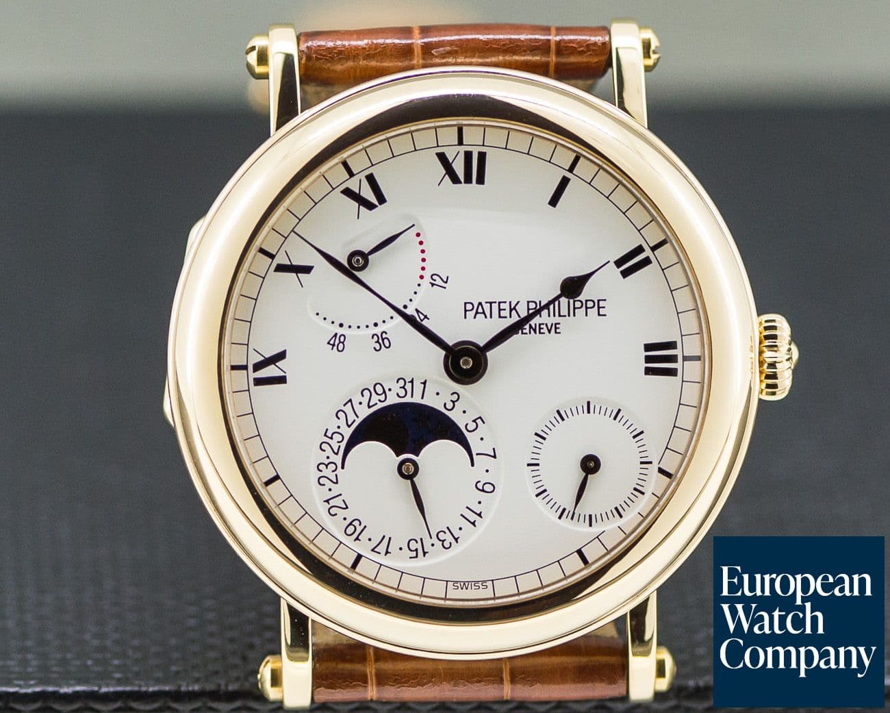 Image of Patek Philippe Power Reserve Moonphase 18K Yellow Gold 