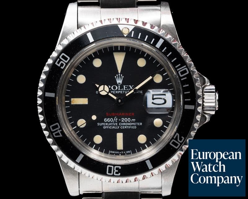 Image of Rolex Vintage RED Submariner MK VI Circa 1973