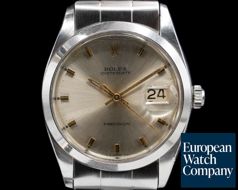 Image of Rolex Oyster Date SS Silver Dial Bracelet c. 1966