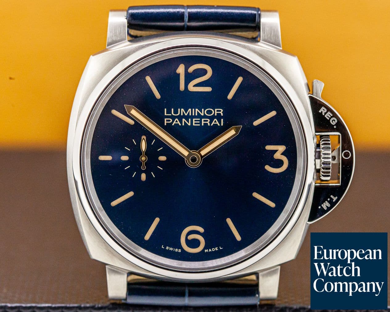 Image of Panerai Luminor Due 3 Days Titanio Blue Dial