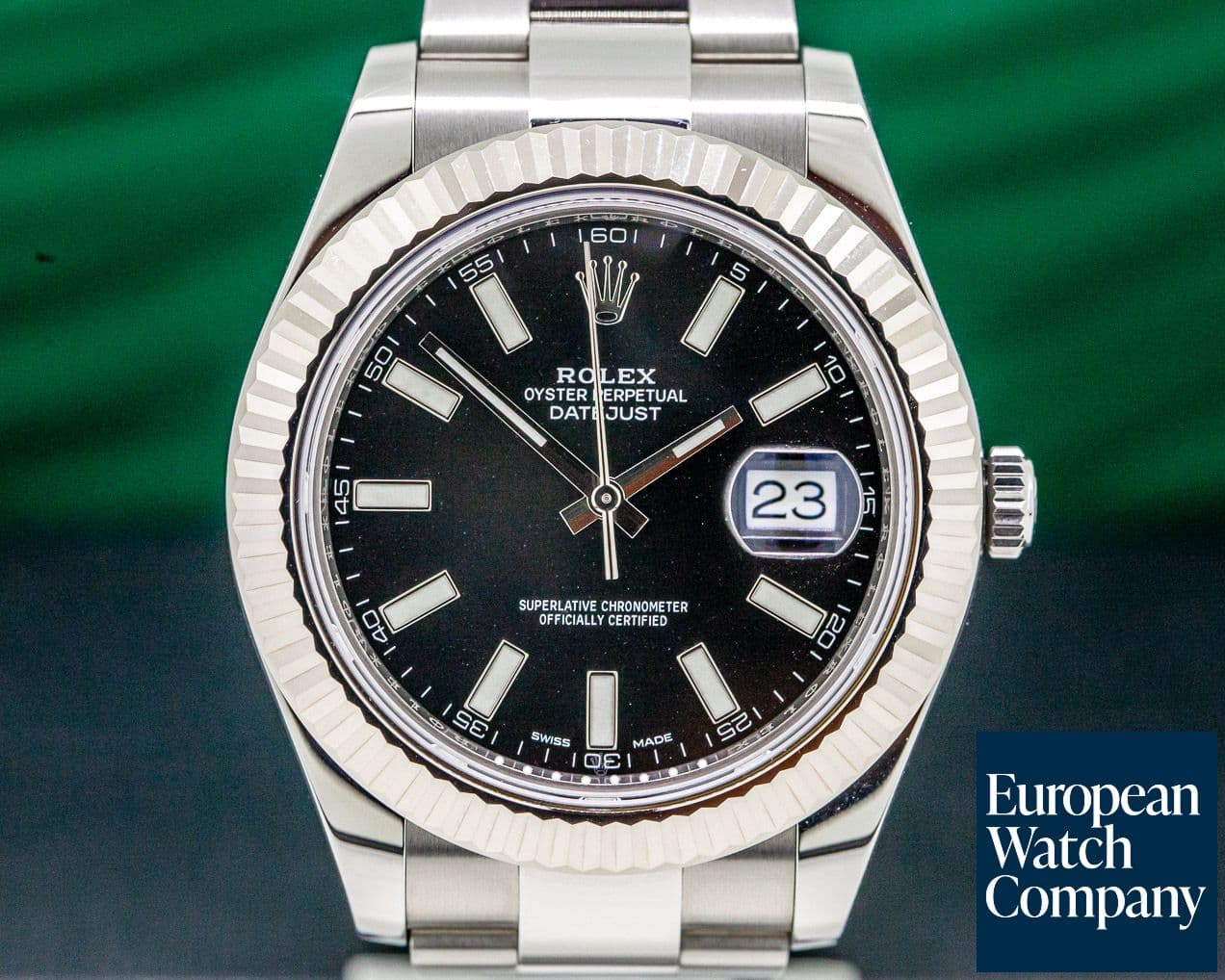 Image of Rolex Datejust II Black Stick Dial SS 