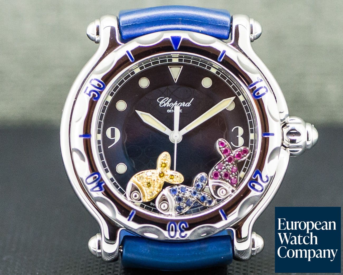 Image of Chopard Happy Fish Blue SS 38MM