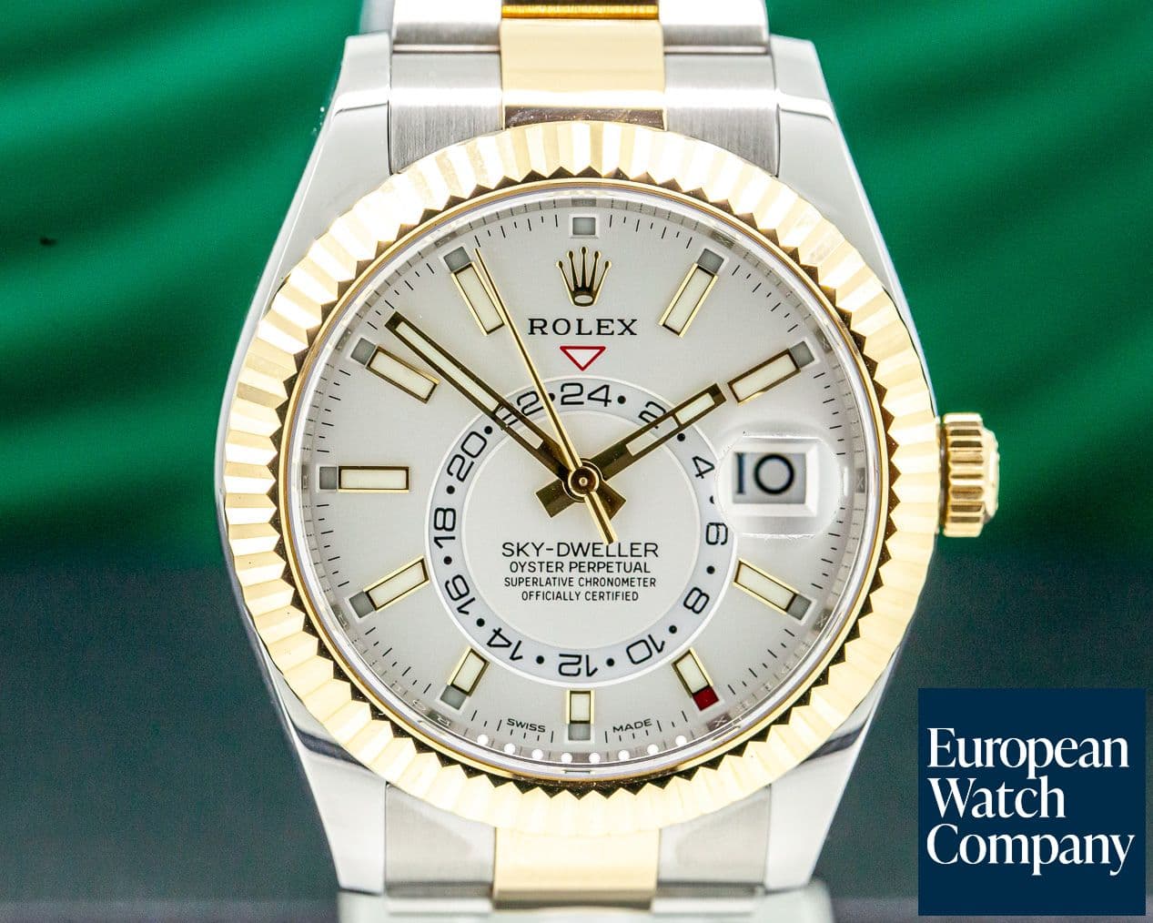 Image of Rolex Sky Dweller Steel & Yellow Gold White Dial 