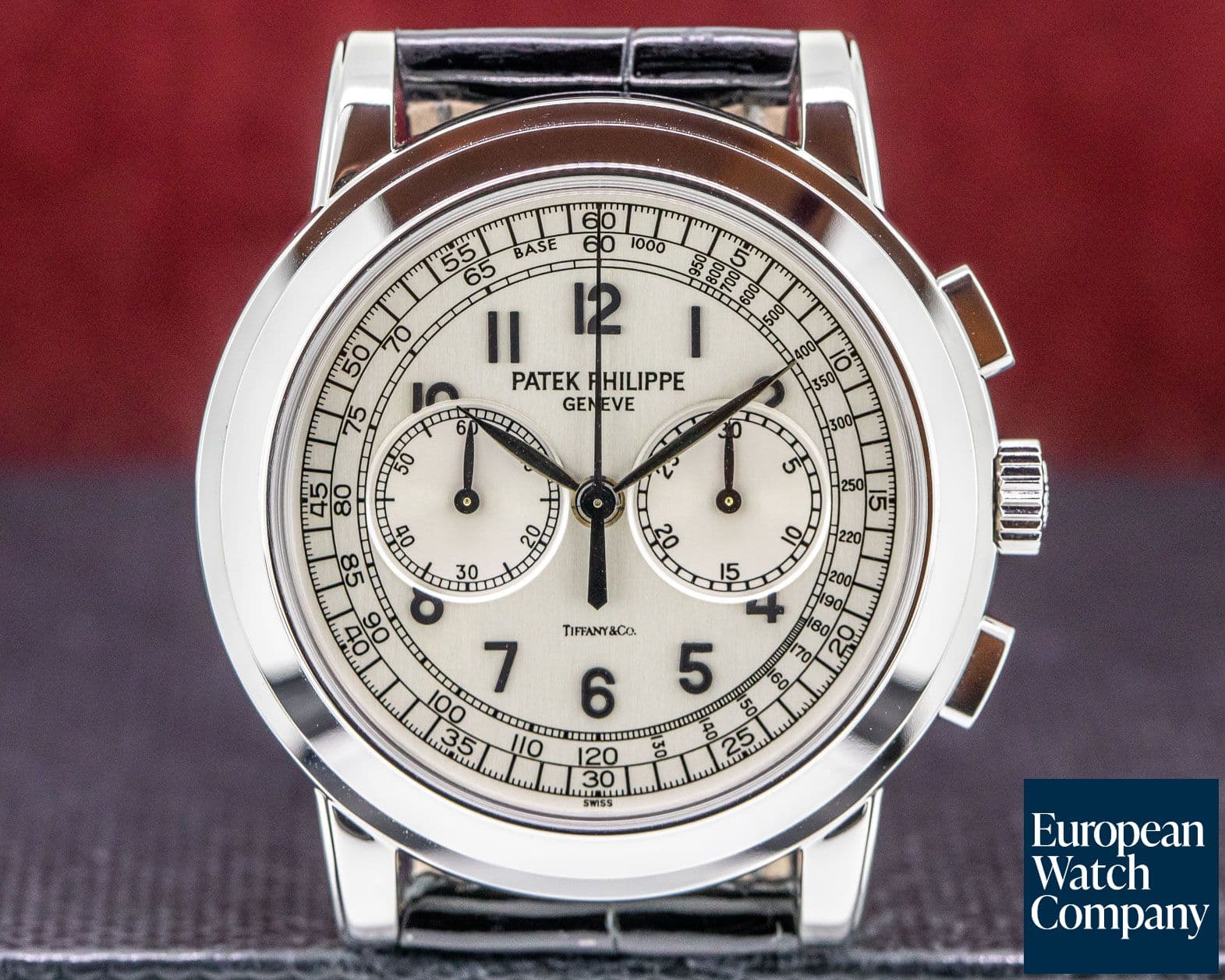 Image of Patek Philippe 5070 TIFFANY & CO White Gold Chronograph UNWORN