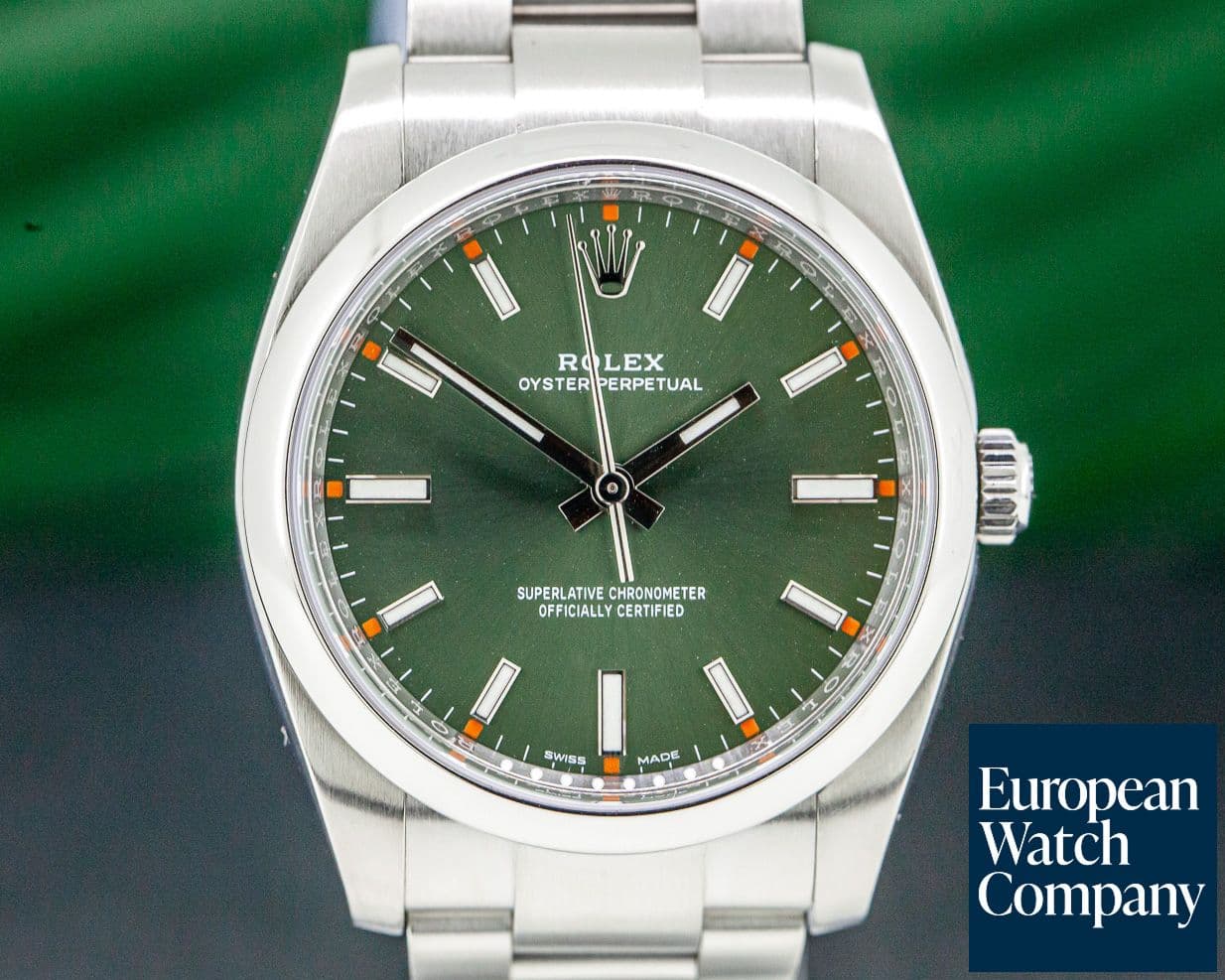 Image of Rolex Oyster Perpetual Olive Green Dial SS