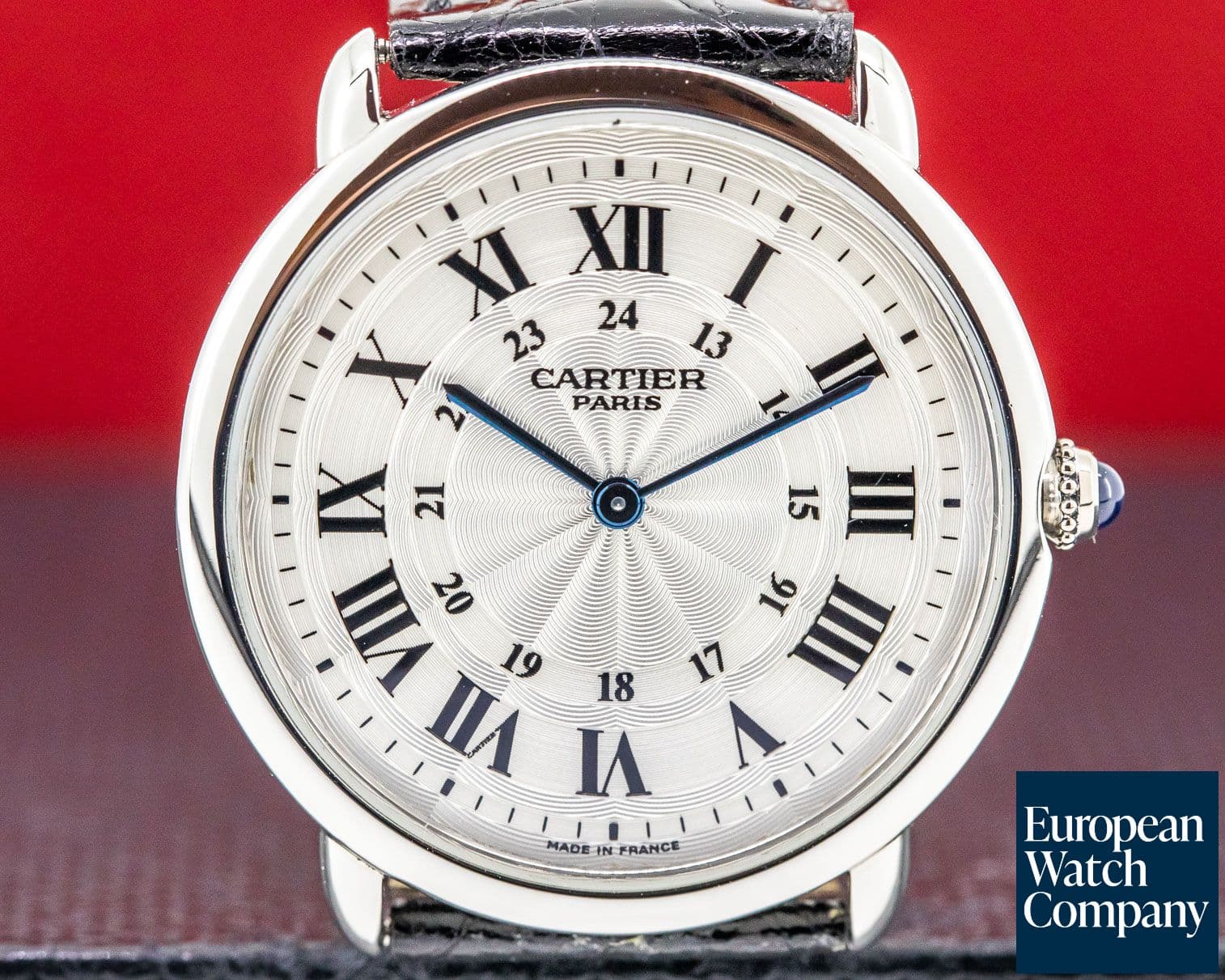 Image of Cartier Ronde Louis "Privee Collection" Manual Wind Platinum