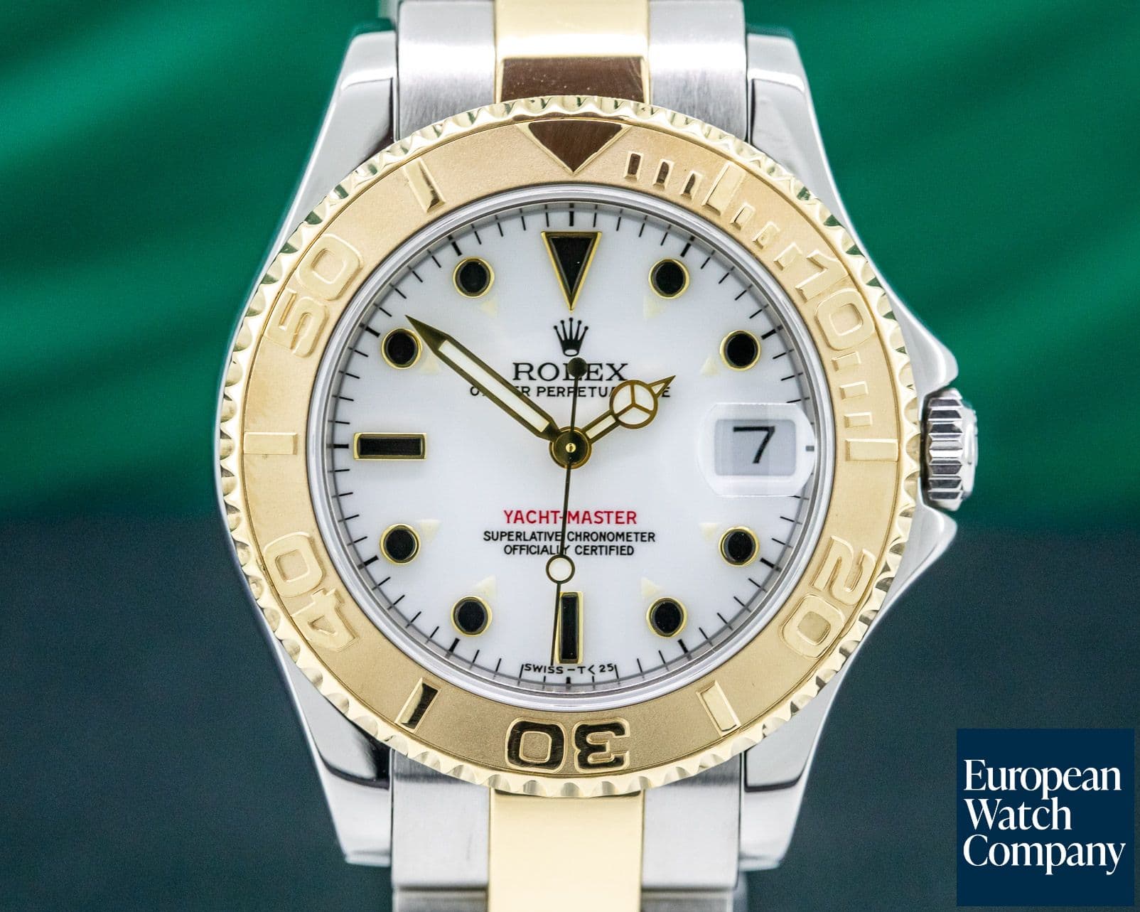 Image of Rolex Yacht Master Mid Size White Dial 18K / SS 
