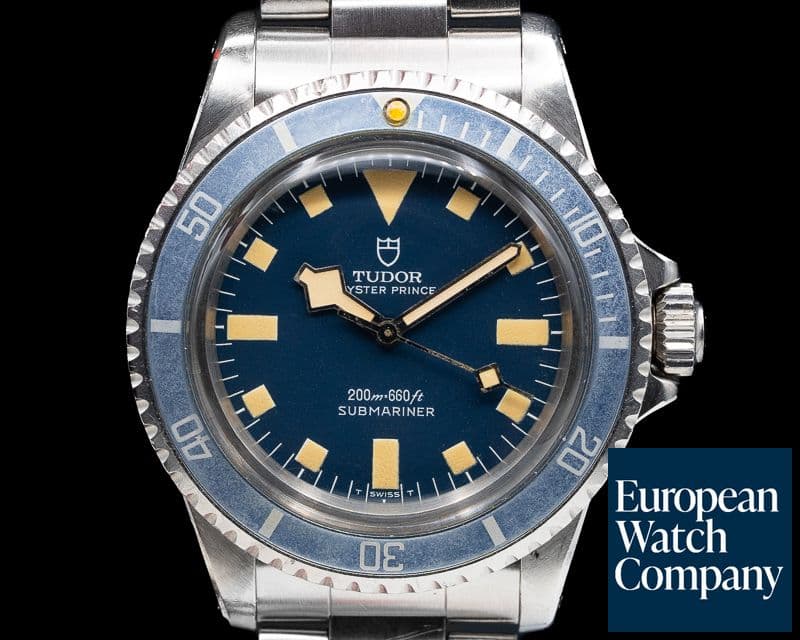 Image of Tudor Vintage Submariner Matte Blue Dial No Date "Snowflake" WOW 