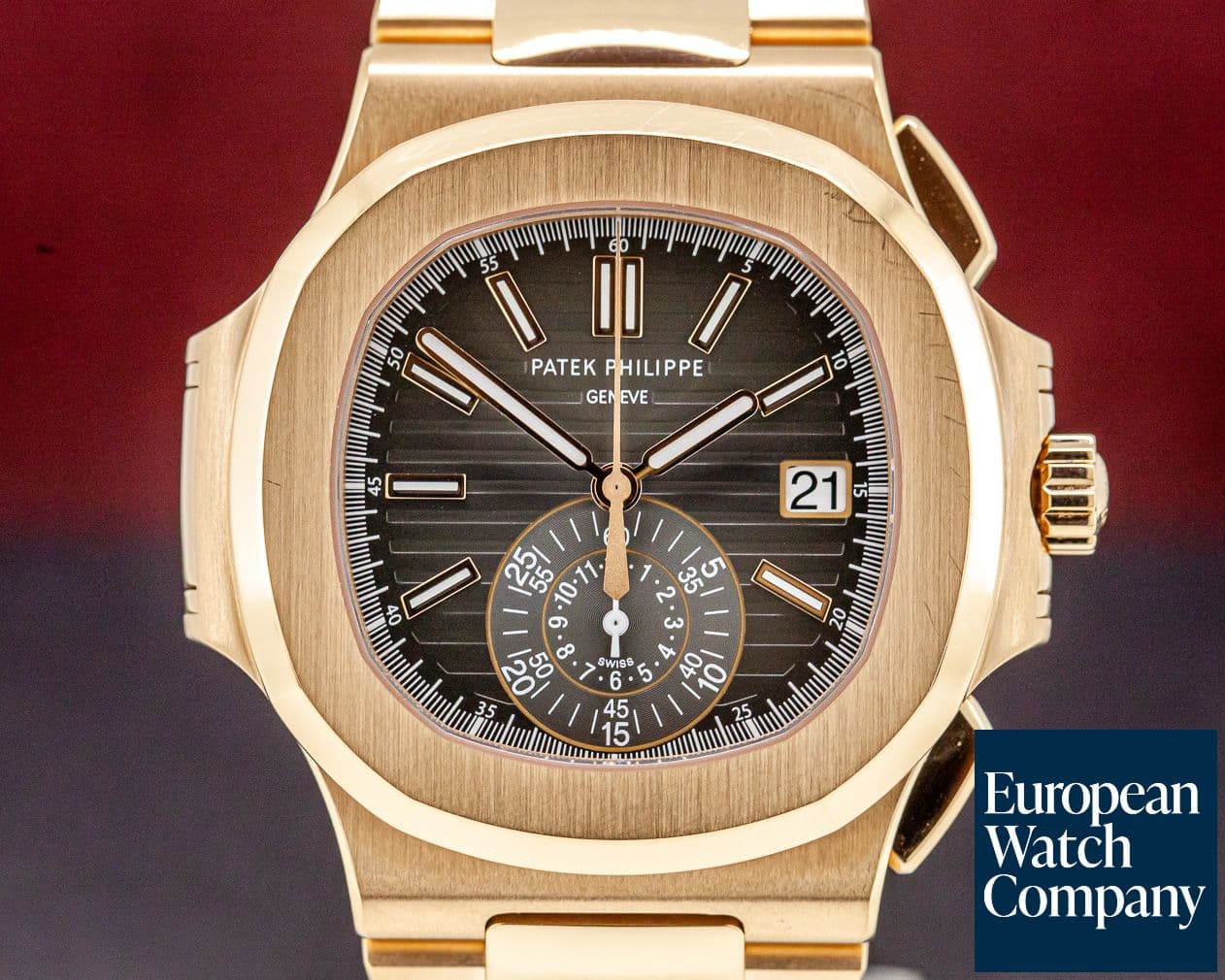 Image of Patek Philippe Nautilus Chronograph 18K Rose Gold / Bracelet 