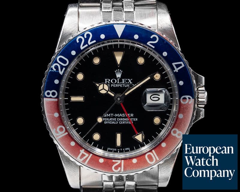 Image of Rolex GMT Master Blue / Red "Pepsi Bezel" Circa 1984