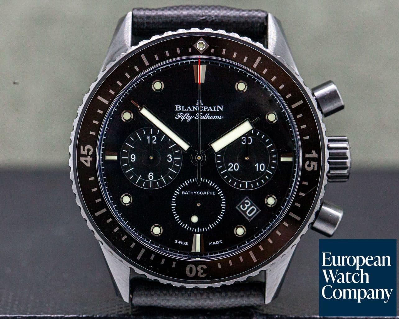 Image of Blancpain Fifty Fathoms Bathyscaphe Flyback Chronograph Ceramic 