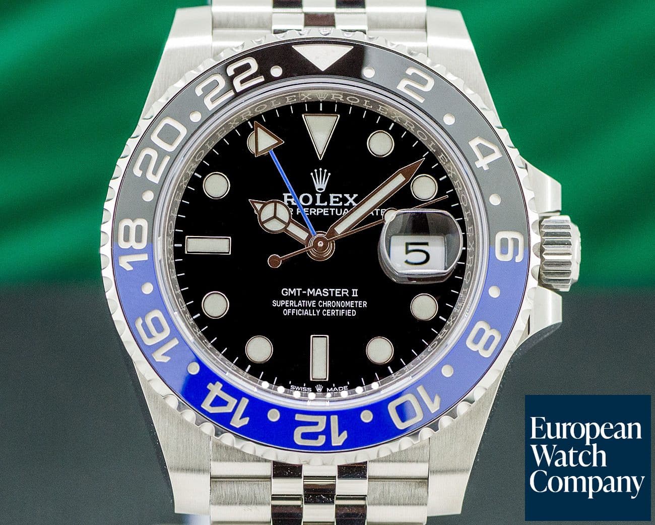 Image of Rolex GMT Master II Ceramic "Batman" SS / Jubilee 