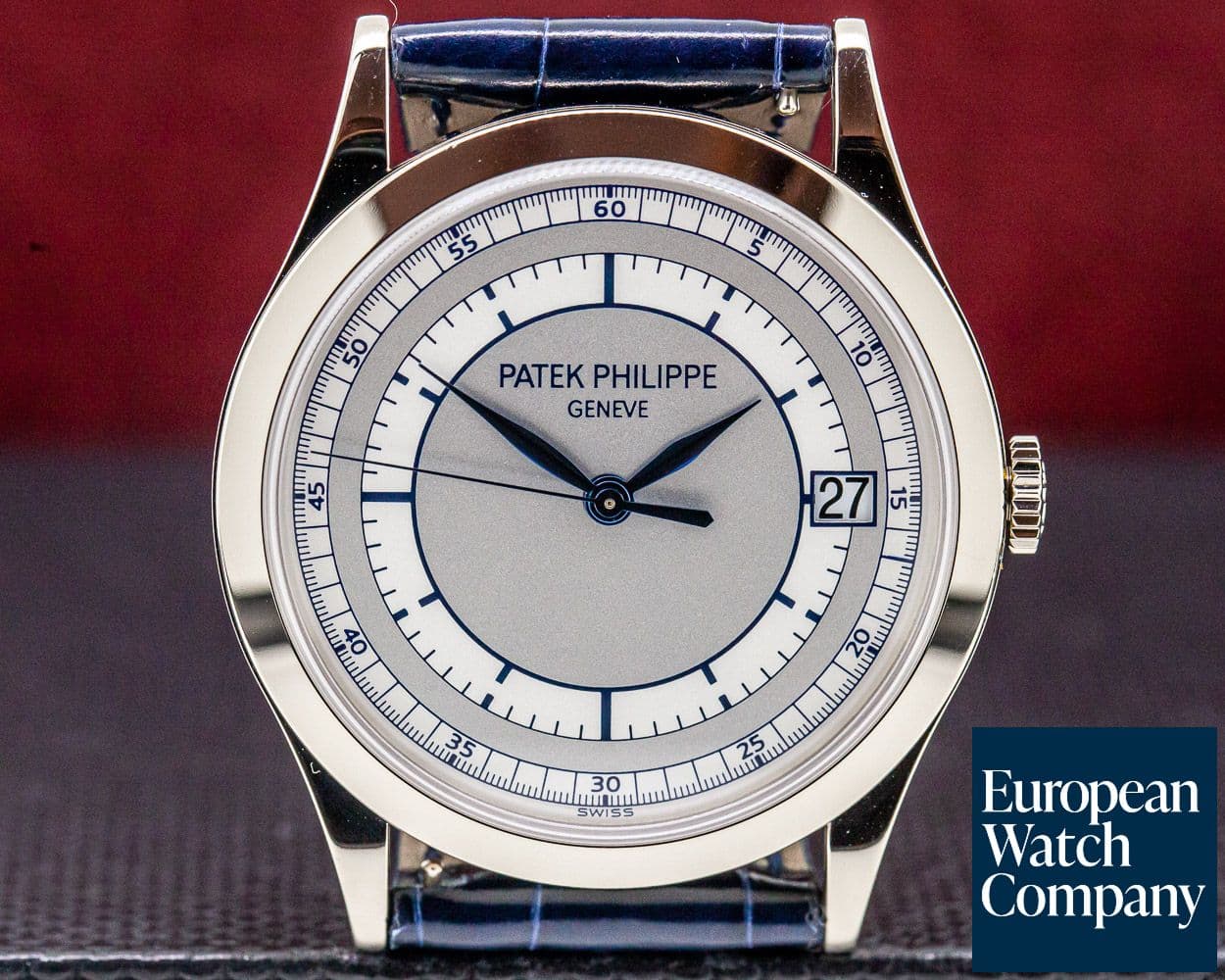 Image of Patek Philippe Calatrava 18K White Gold Sector Dial 