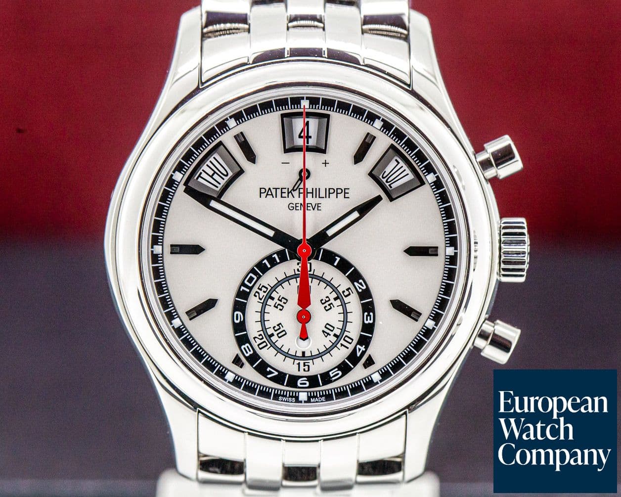 Image of Patek Philippe Annual Calendar Chronograph White Dial SS / SS 