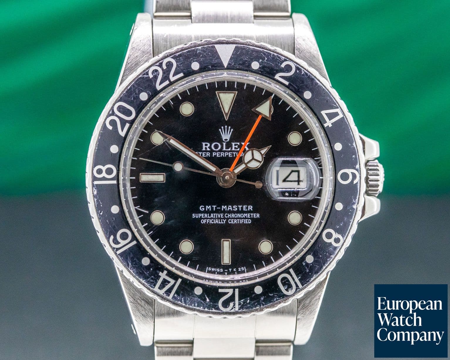 Image of Rolex GMT Master SS / SS Black Bezel Circa 1984 FULL SET