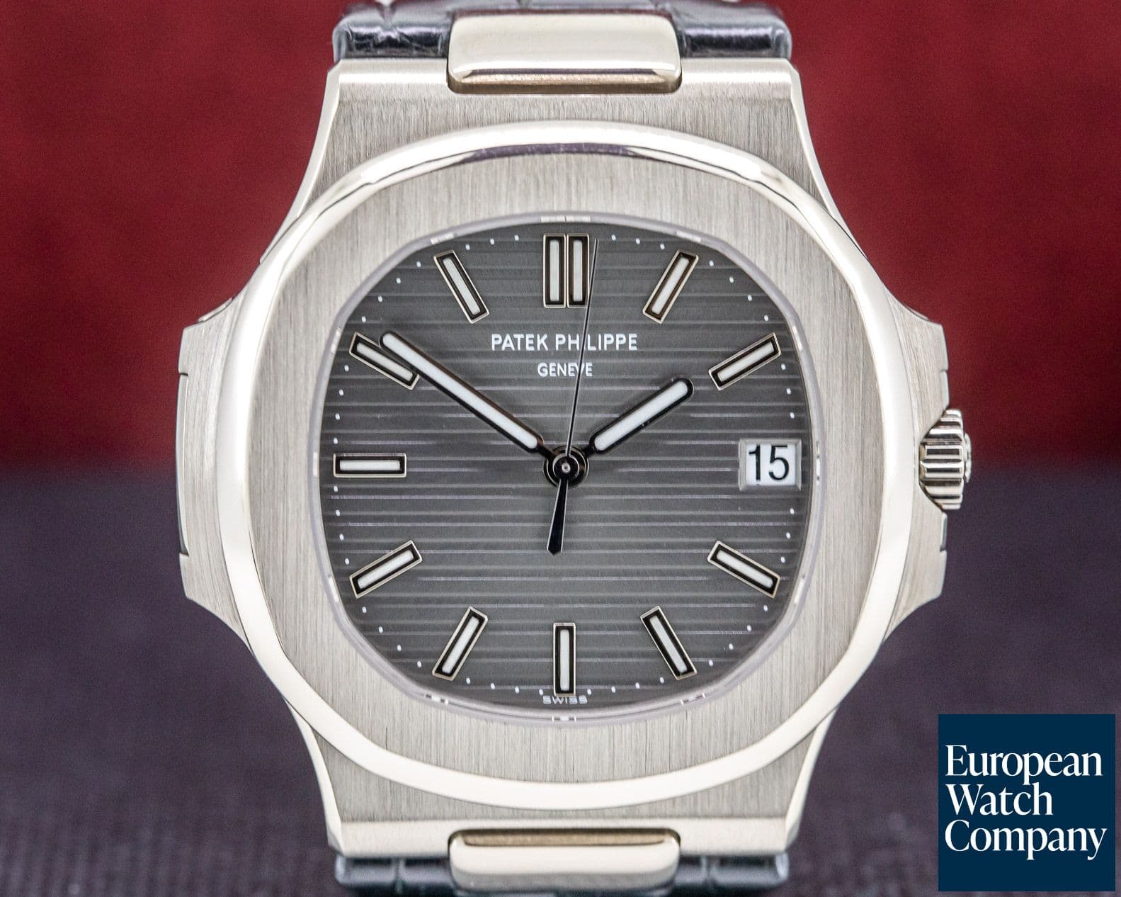 Image of Patek Philippe Nautilus Grey Dial 18K White Gold 