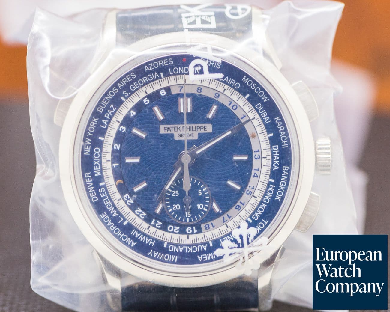 Image of Patek Philippe World Time Chronograph 18k White Gold UNWORN & SEALED