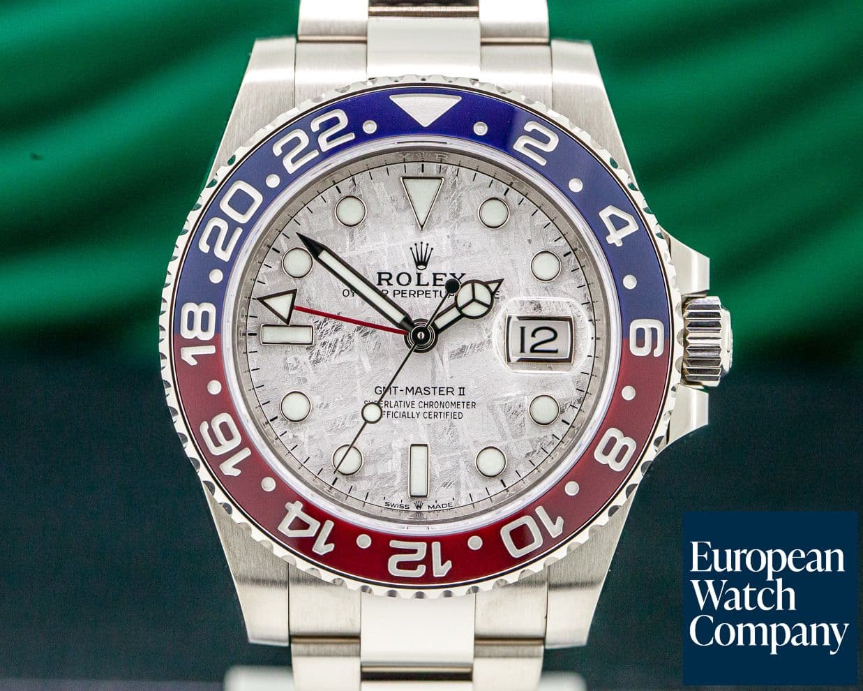 Image of Rolex GMT Master II Ceramic "Pepsi" White Gold METEORITE DIAL 