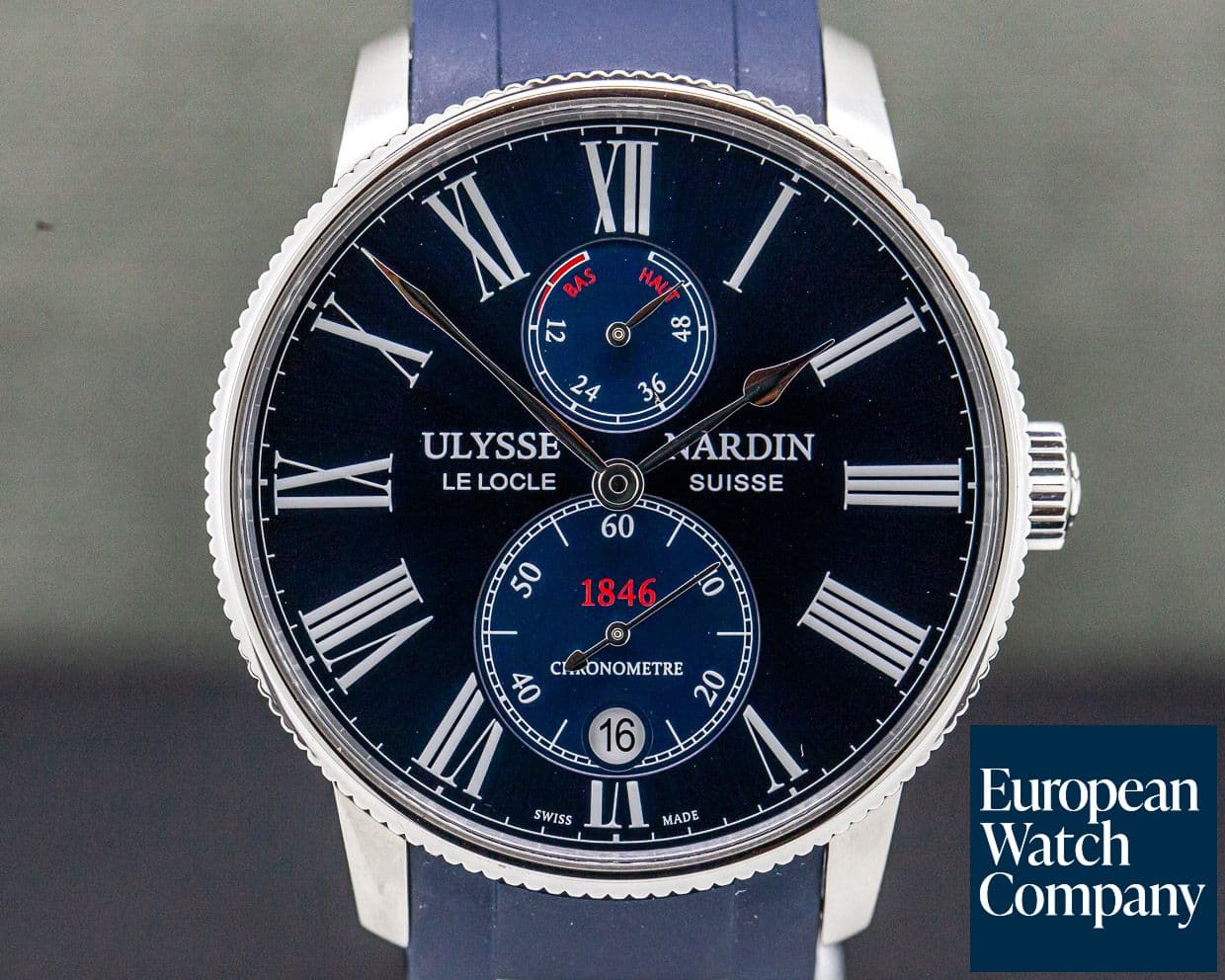 Image of Ulysse Nardin Marine Chronometer Torpilleur Blue Dial SS 