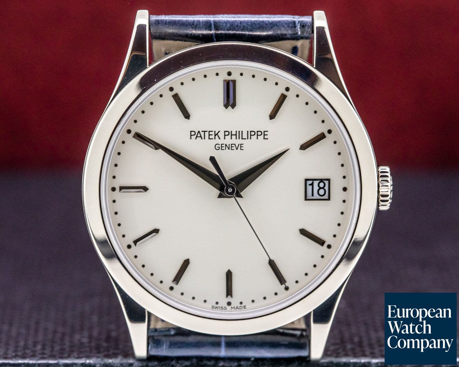 Image of Patek Philippe Calatrava 18K White Gold Silver Dial 