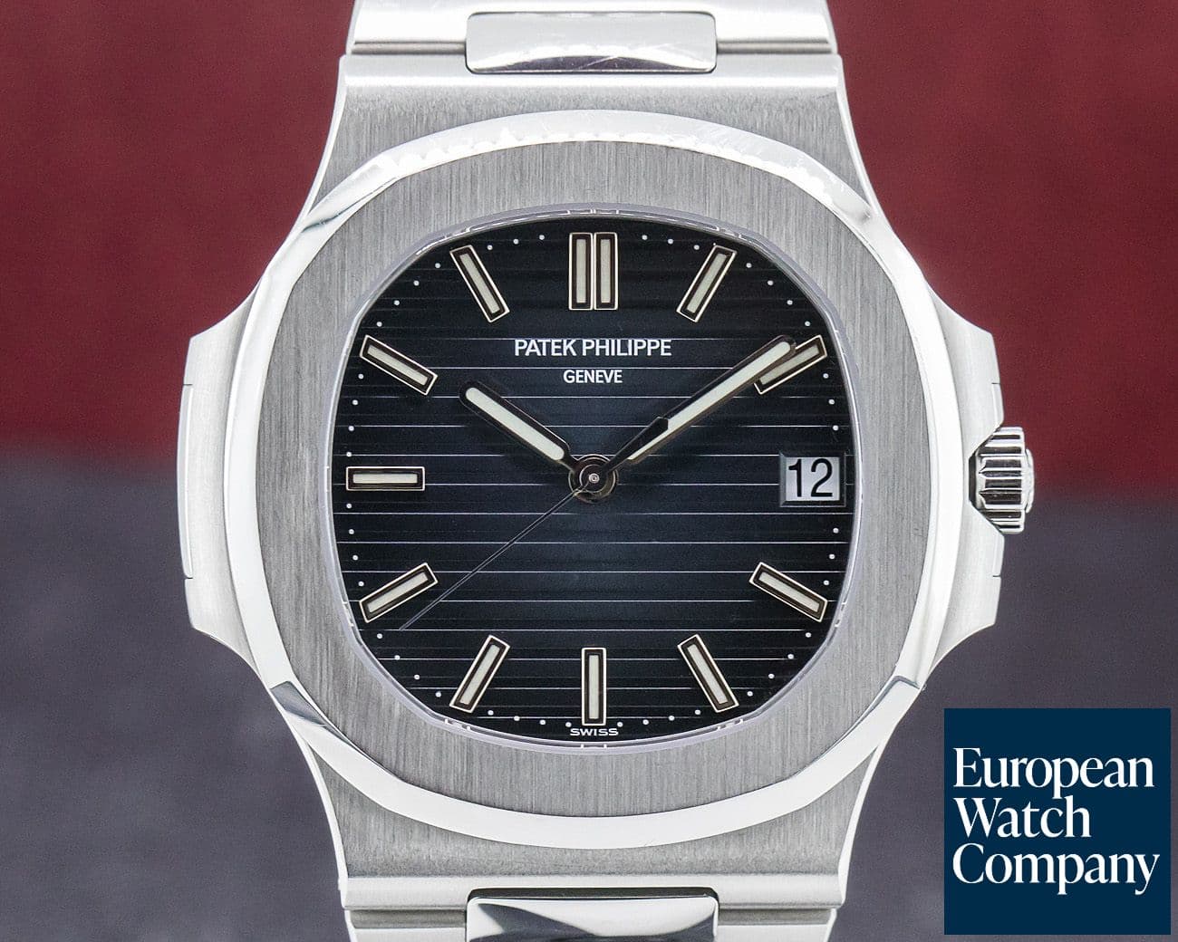 Image of Patek Philippe Jumbo Nautilus Blue Dial SS FULL SET  
