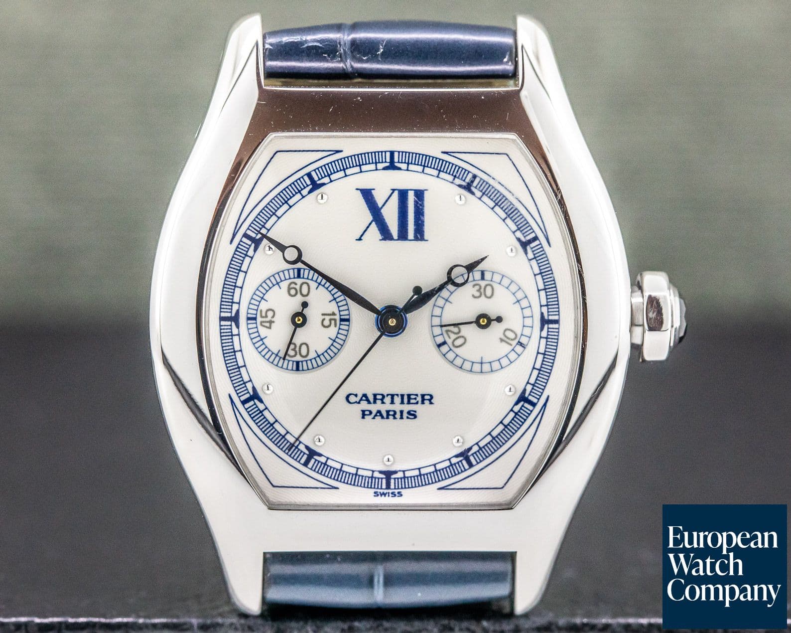 Image of Cartier Privee Collection Tortue Monopoussoir Chronograph 18K WG