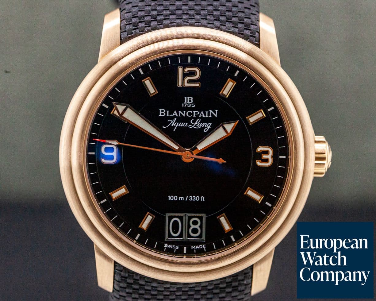 Image of Blancpain Aqualung Big Date 18K RG / Rubber