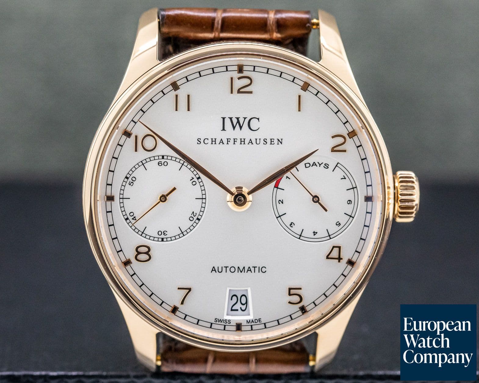 Image of IWC Portuguese 7 Day Automatic 18k Rose Gold
