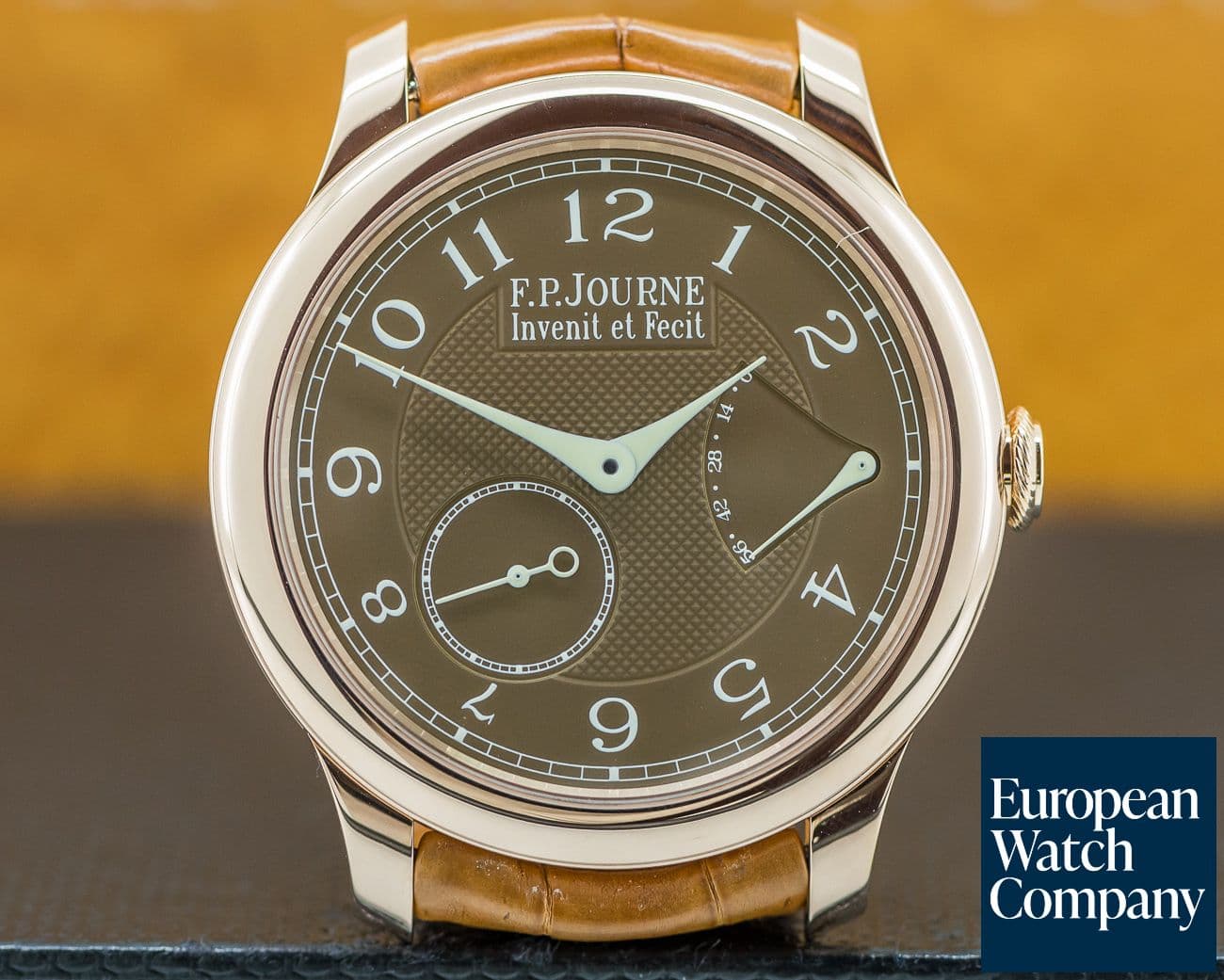 Image of F.P. Journe Chronometre Souverain Havana 18k Rose Gold 40MM 