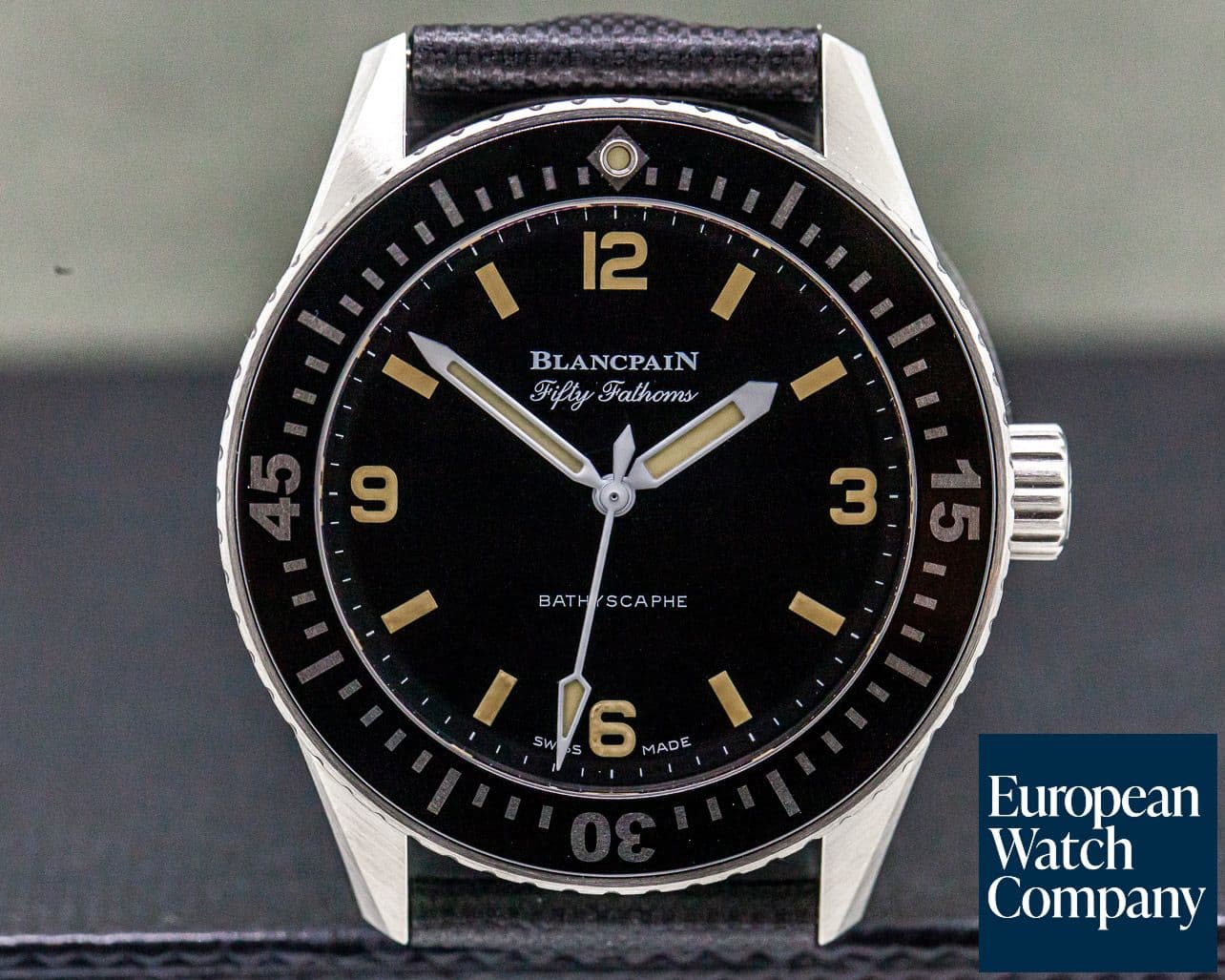 Image of Blancpain Fifty Fathoms 38mm Bathyscaphe for HODINKEE UNWORN