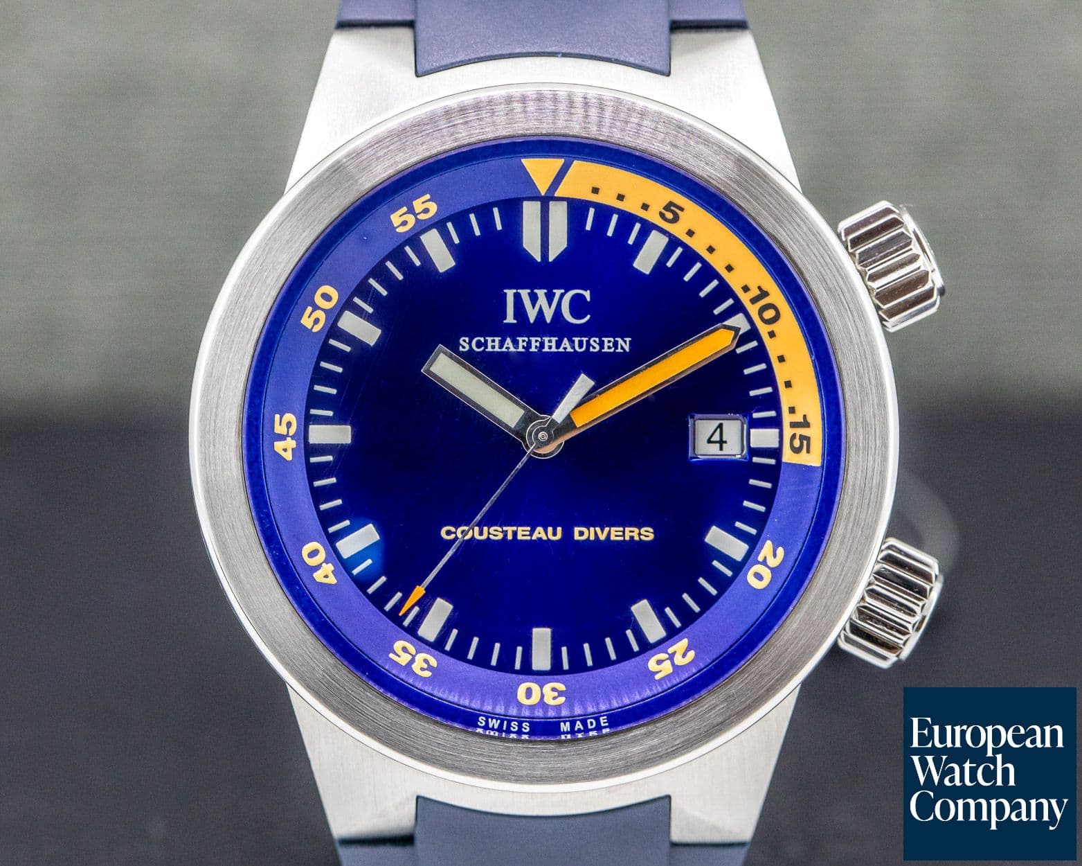 Image of IWC Aquatimer Automatic COUSTEAU DIVERS SS / Rubber FULL SET