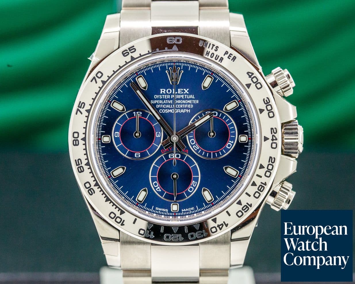 Image of Rolex Daytona Blue Dial 18K White Gold UNWORN
