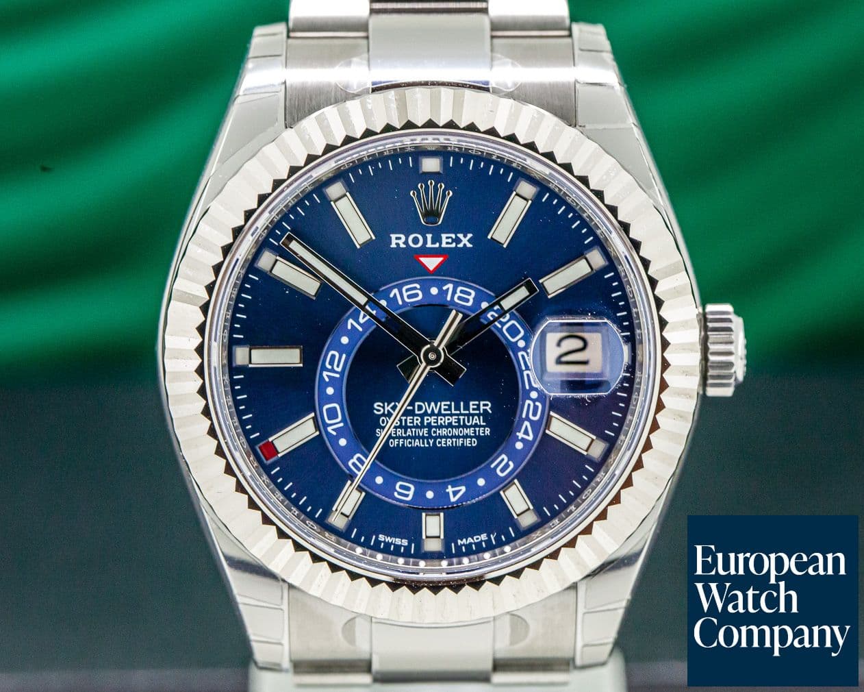 Image of Rolex Sky Dweller Steel Blue SS / SS UNWORN & STICKERED