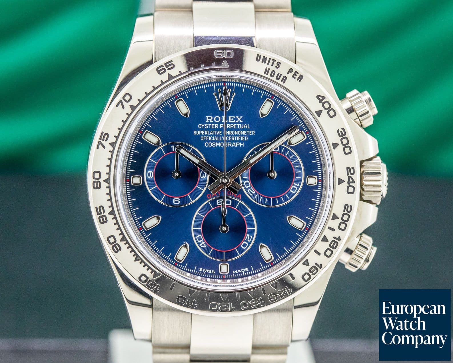 Image of Rolex Daytona Blue Dial 18K White Gold 