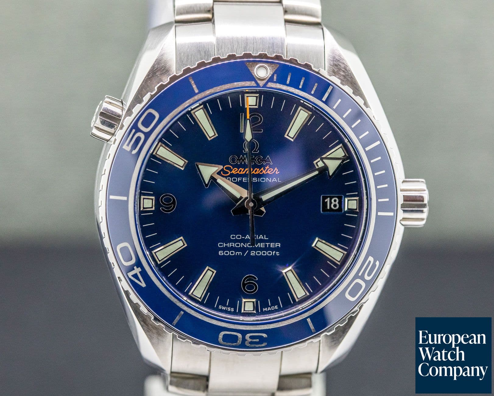 Image of Omega Seamaster Planet Ocean Co-Axial Blue Dial Titanium