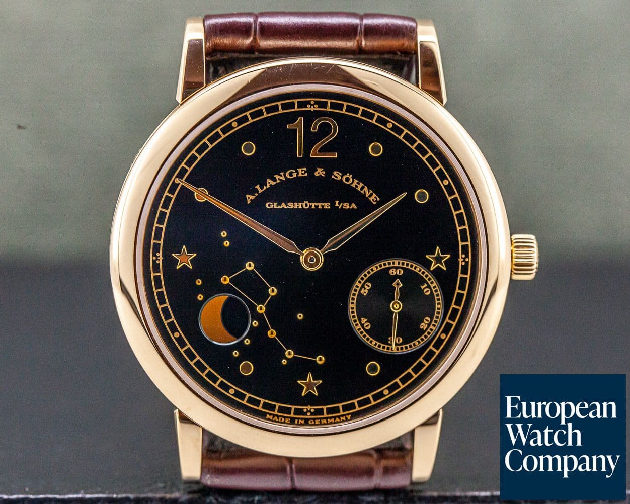 Image of A. Lange and Sohne 1815 Moonphase Homage to Emil Lange Rose Gold Limited