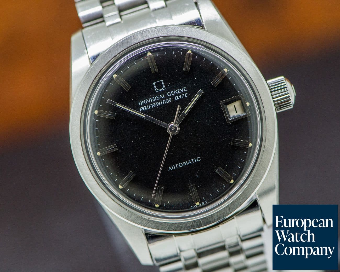 Image of Universal Geneve Vintage Polerouter Date SS / SS Circa 1960's