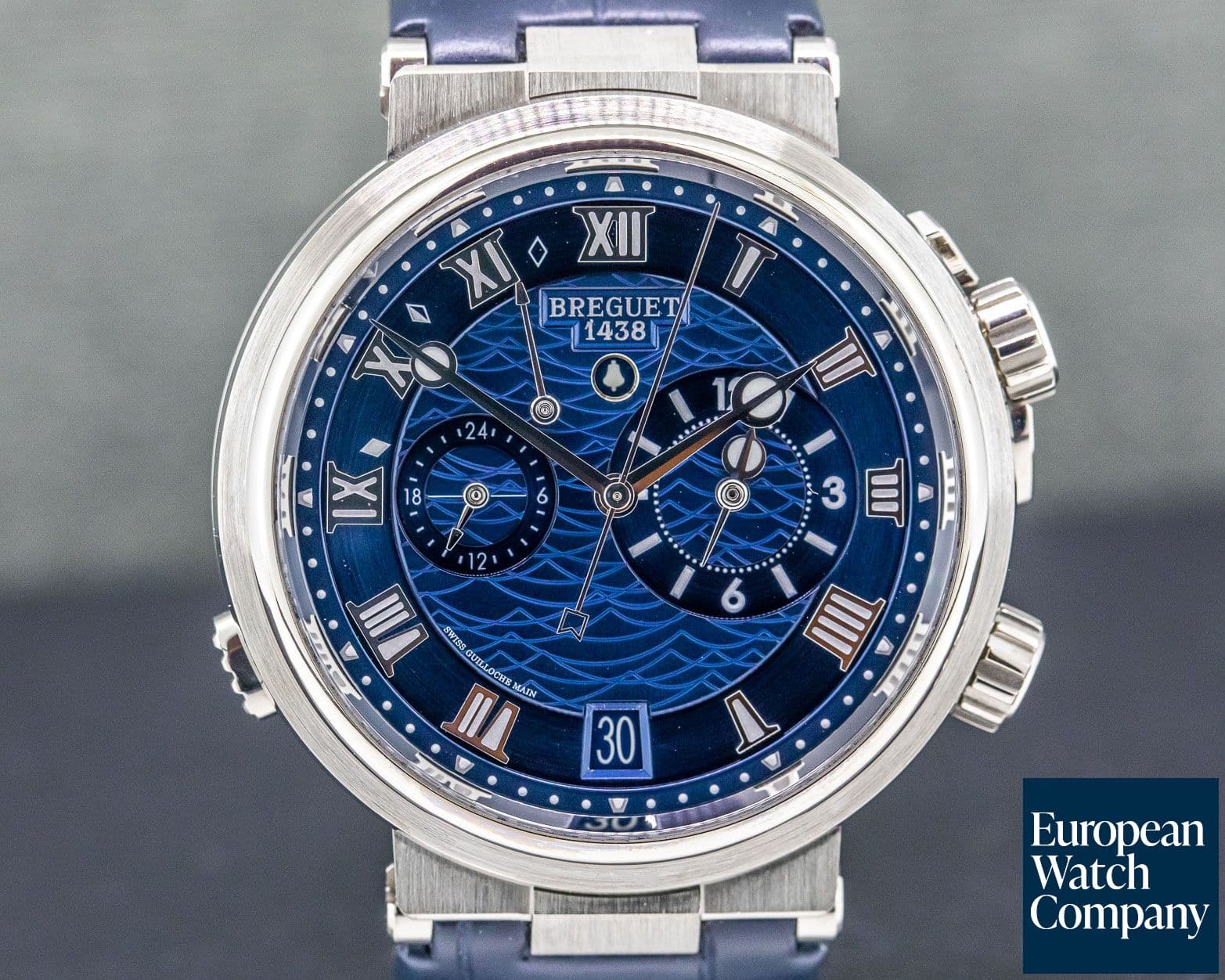 Image of Breguet Marine Alarme Musicale 40mm 18K White Gold 