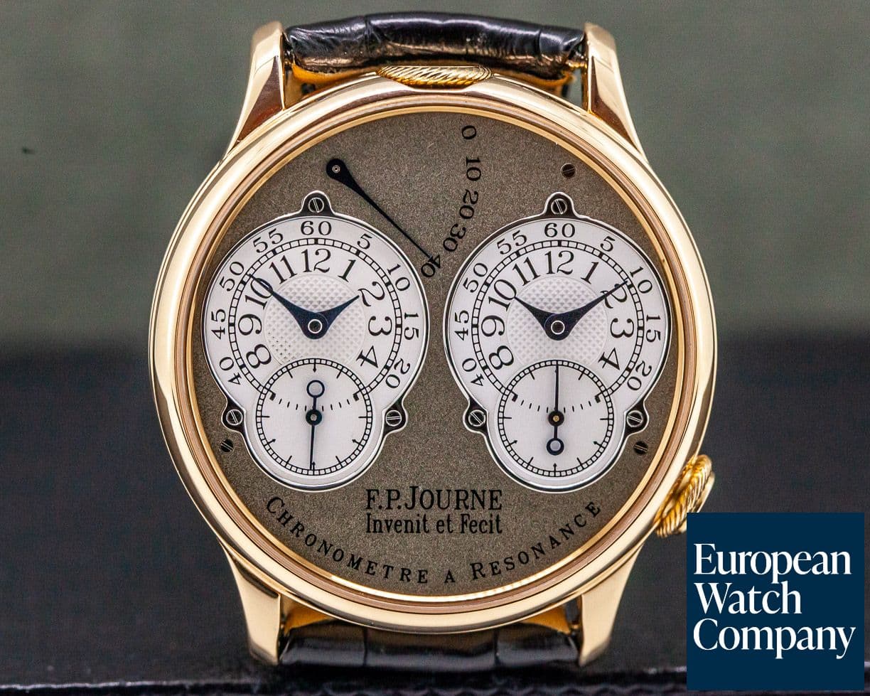 Image of F. P. Journe Chronometre Resonance 18k Rose Gold 38mm BRASS MOVEMENT
