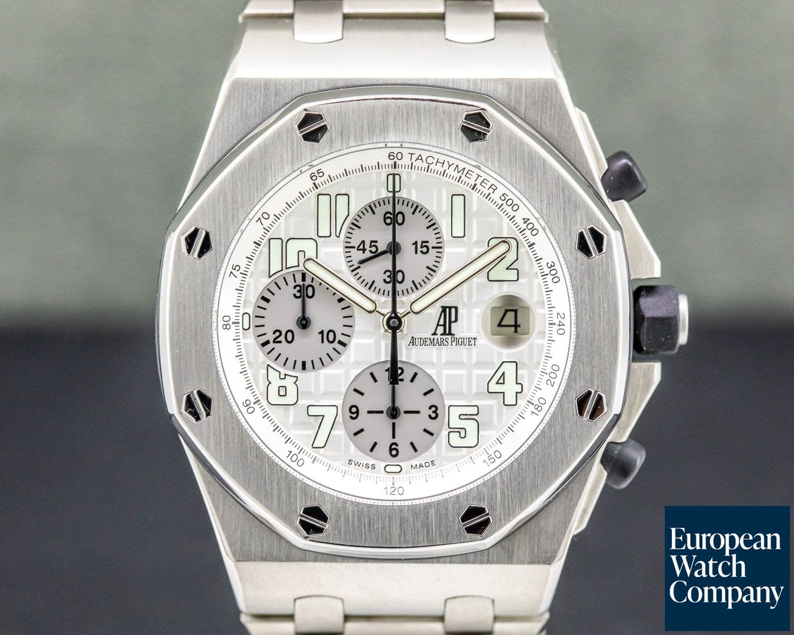Image of Audemars Piguet Royal Oak Offshore Silver Dial Titanium / Titanium 