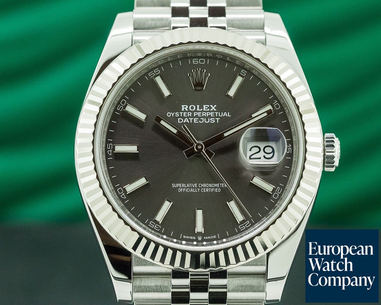 Image of Rolex Datejust 41 Rhodium Stick Dial SS / Jubilee 