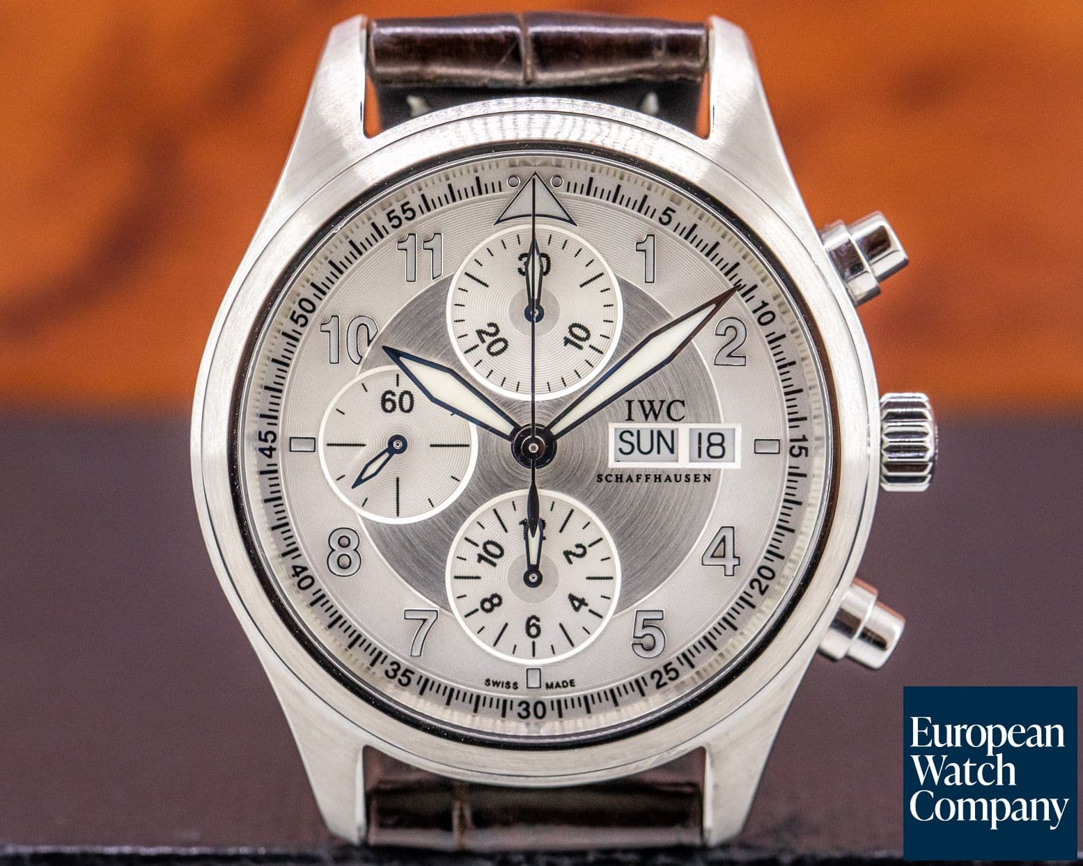 Image of IWC Pilot Spitfire Chronograph SS Silver Dial 42MM