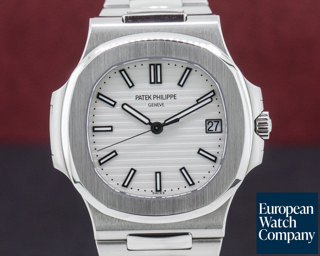 Image of Patek Philippe Jumbo Nautilus White Dial SS 