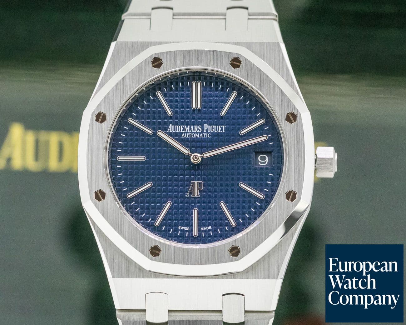 Image of Audemars Piguet Royal Oak Extra Thin Blue Dial SS 15202ST 