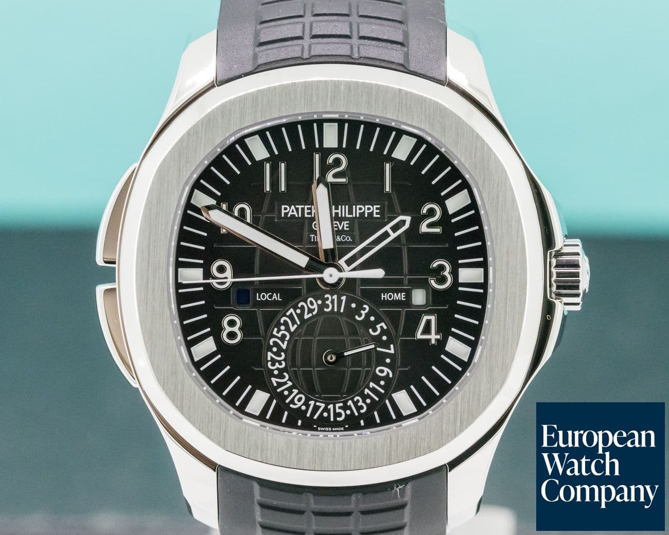 Image of Patek Philippe Aquanaut Travel Time "TIFFANY & CO"  SS / Rubber