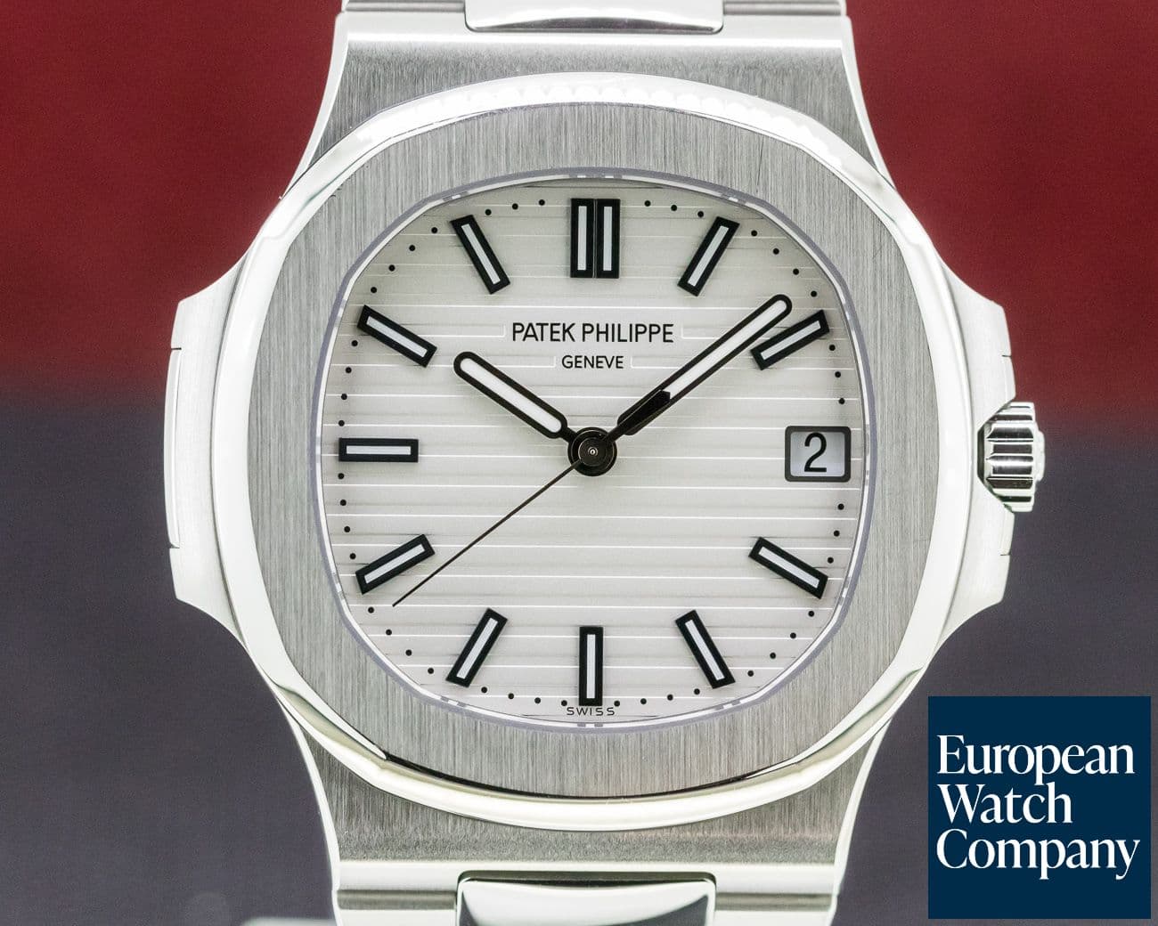 Image of Patek Philippe Jumbo Nautilus White Dial SS 2019