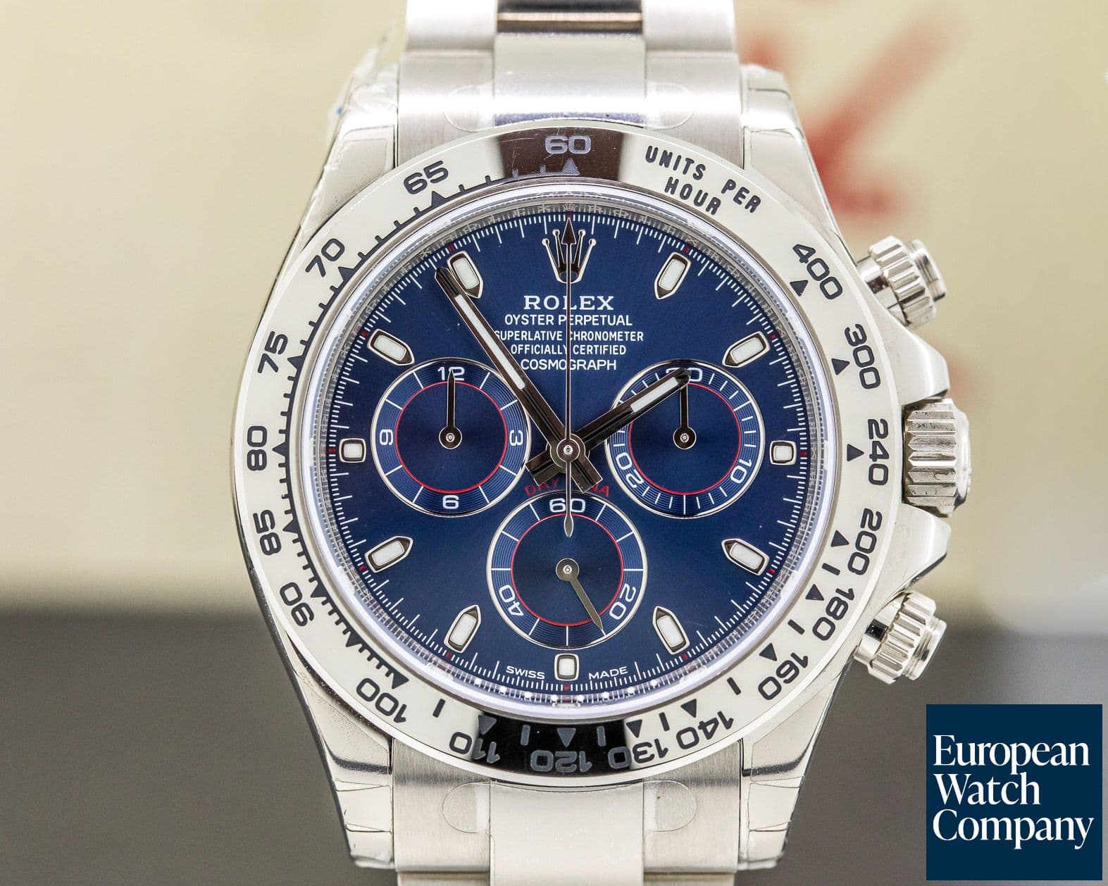Image of Rolex Daytona OMAN KHANJAR Blue Dial 18K White Gold UNWORN